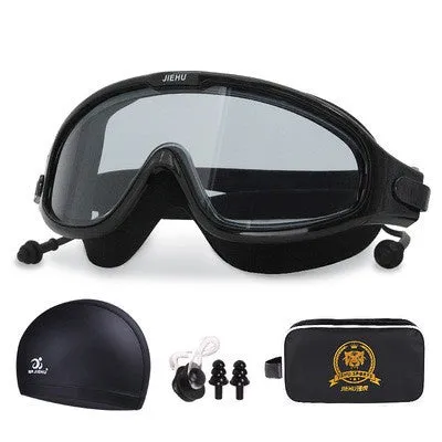 SAILBEE Swimming Goggles Women's Waterproof And Anti Fog HD Swimming Glasses Diving Men's Professional Swimming Cap Set YJ01