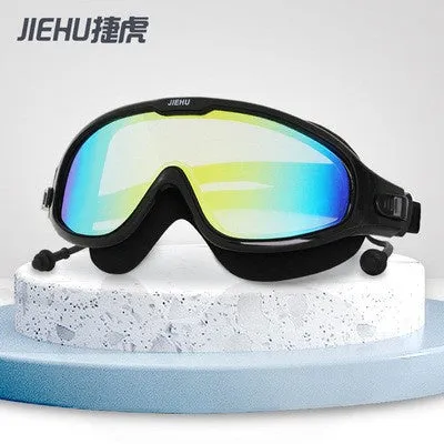SAILBEE Swimming Goggles Women's Waterproof And Anti Fog HD Swimming Glasses Diving Men's Professional Swimming Cap Set YJ01