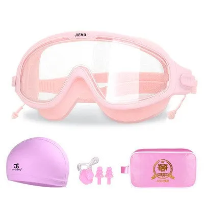 SAILBEE Swimming Goggles Women's Waterproof And Anti Fog HD Swimming Glasses Diving Men's Professional Swimming Cap Set YJ01