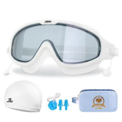 SAILBEE Swimming Goggles Women's Waterproof And Anti Fog HD Swimming Glasses Diving Men's Professional Swimming Cap Set YJ01