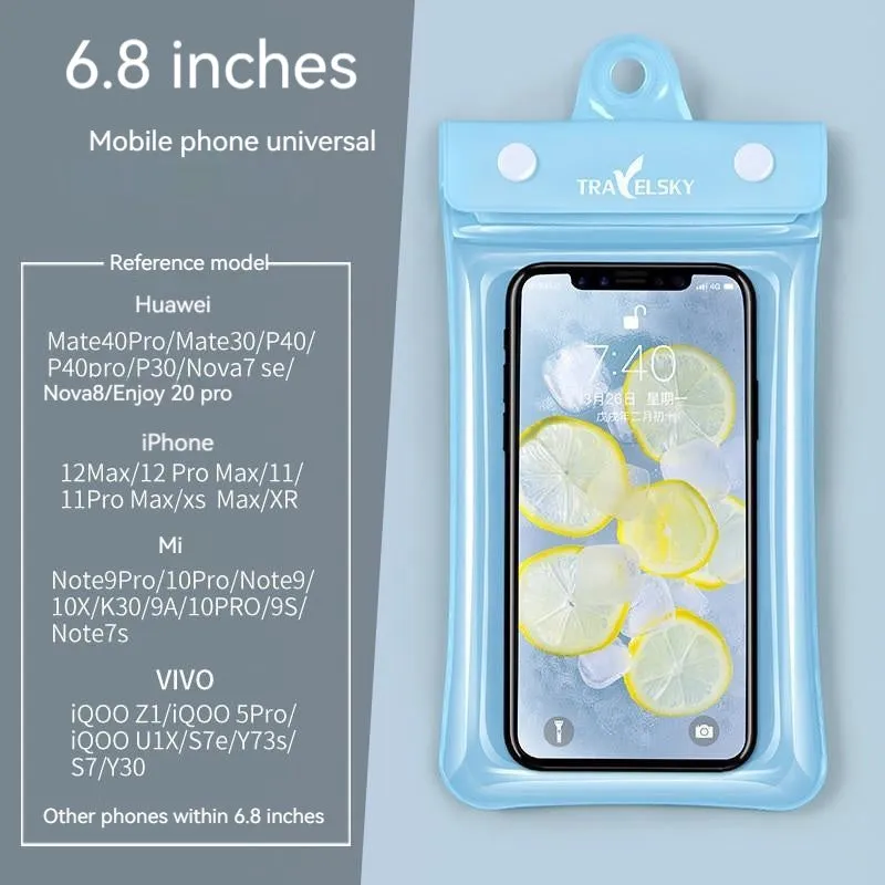 SAILLBEE Waterproof Cellphone Bag TPU Swimming Waterproof Phone Set Touch Screen Sealed Diving Mobile Phone Shell SB-YJ49