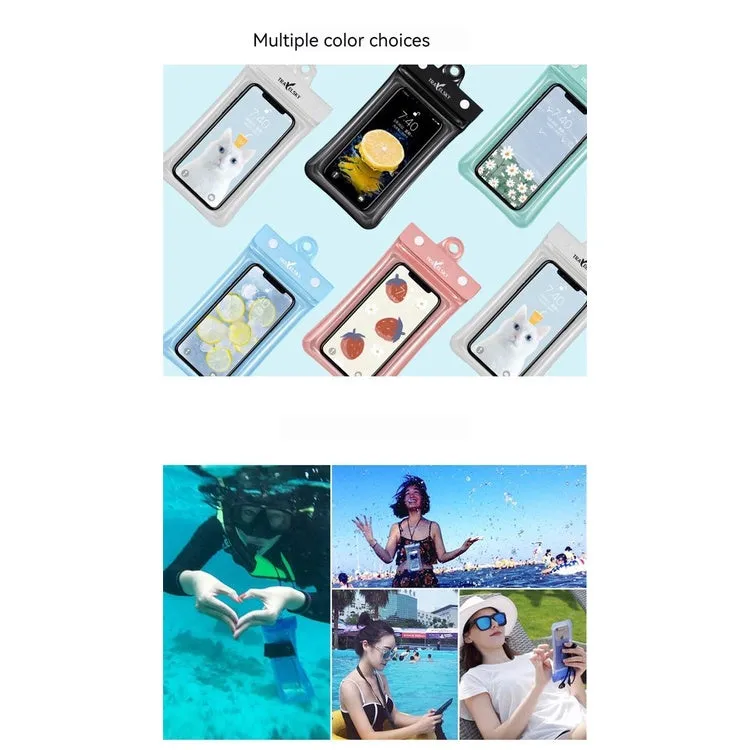 SAILLBEE Waterproof Cellphone Bag TPU Swimming Waterproof Phone Set Touch Screen Sealed Diving Mobile Phone Shell SB-YJ49