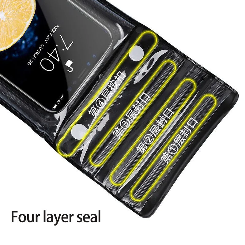 SAILLBEE Waterproof Cellphone Bag TPU Swimming Waterproof Phone Set Touch Screen Sealed Diving Mobile Phone Shell SB-YJ49