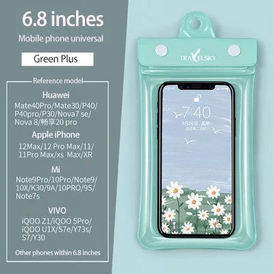 SAILLBEE Waterproof Cellphone Bag TPU Swimming Waterproof Phone Set Touch Screen Sealed Diving Mobile Phone Shell SB-YJ49