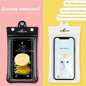 SAILLBEE Waterproof Cellphone Bag TPU Swimming Waterproof Phone Set Touch Screen Sealed Diving Mobile Phone Shell SB-YJ49