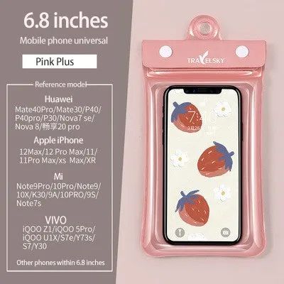 SAILLBEE Waterproof Cellphone Bag TPU Swimming Waterproof Phone Set Touch Screen Sealed Diving Mobile Phone Shell SB-YJ49