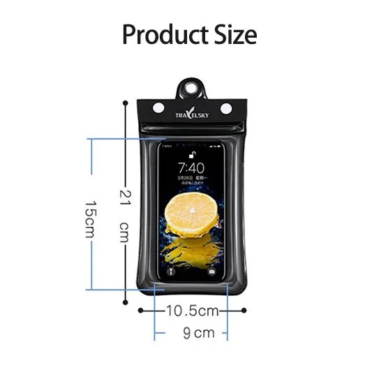 SAILLBEE Waterproof Cellphone Bag TPU Swimming Waterproof Phone Set Touch Screen Sealed Diving Mobile Phone Shell SB-YJ49
