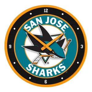 San Jose Sharks: Modern Disc Wall Clock