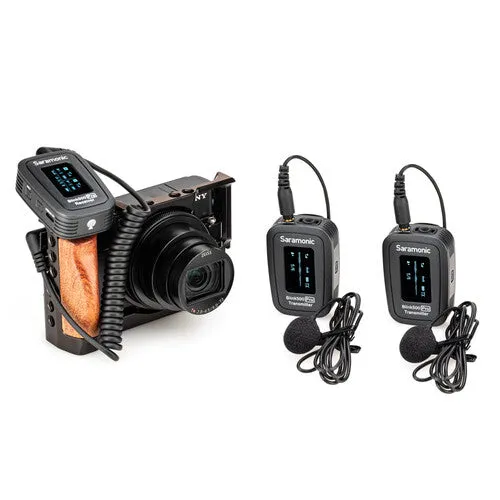Saramonic Blink 500 Pro B2 2-Person Digital Camera-Mount Wireless Omni Lavalier Microphone System (2.4 GHz, Black)