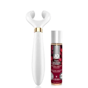 Satisfyer Partner Multifun Vibrator 3 - Silicone Multi-Use Vibrator   30ml Lube