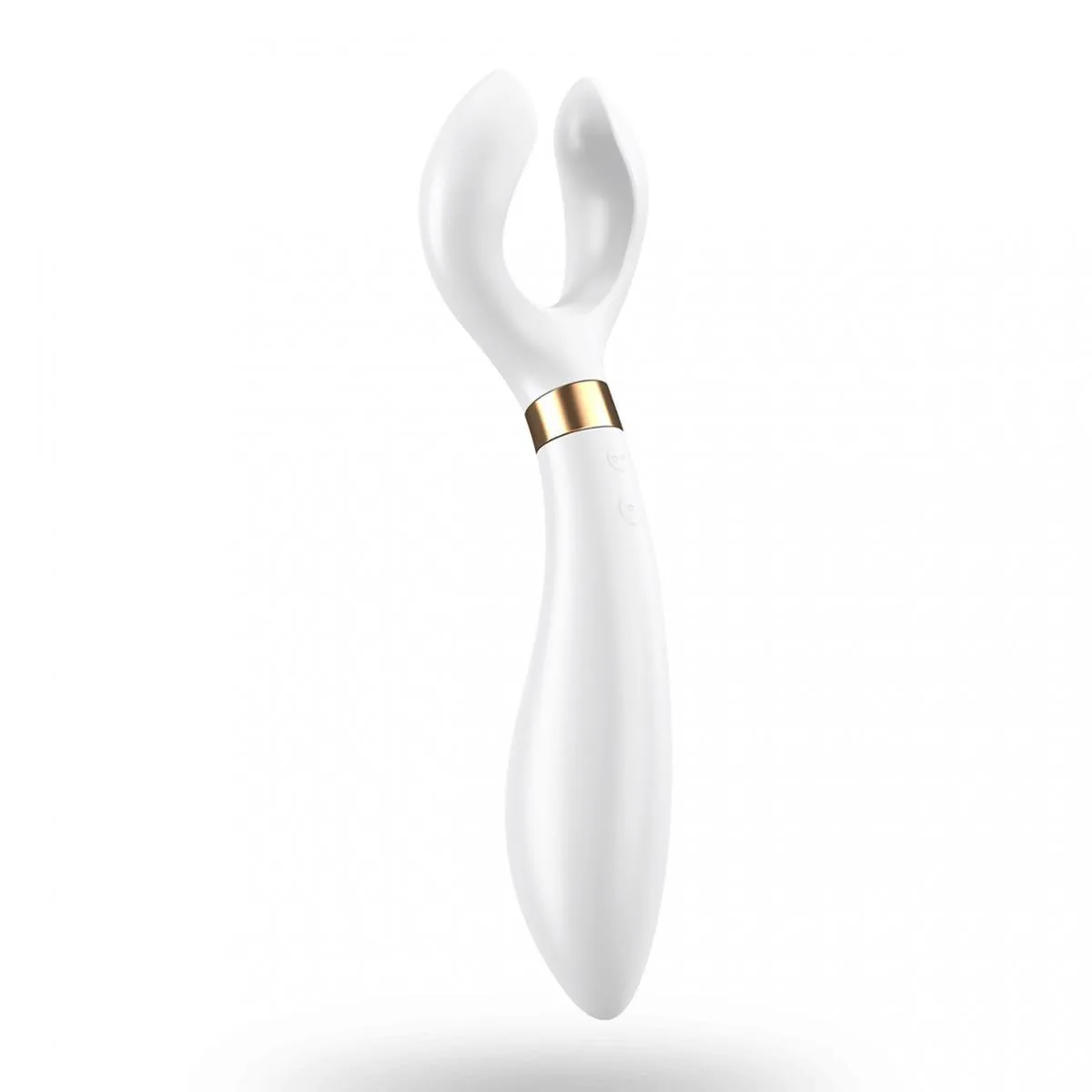 Satisfyer Partner Multifun Vibrator 3 - White Silicone Multi-Use Vibrator   Lube