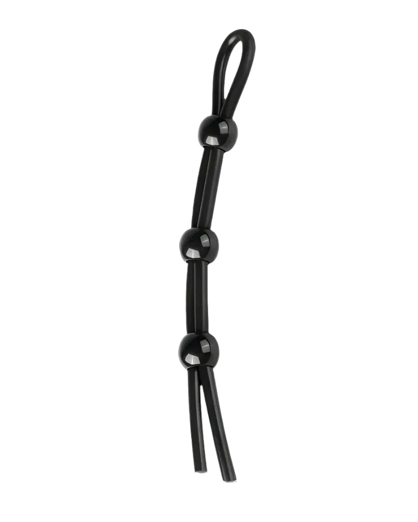 Scandals Triple Loop Adjustable Cock and Ball Ring for Stamina and Enhanced Performance