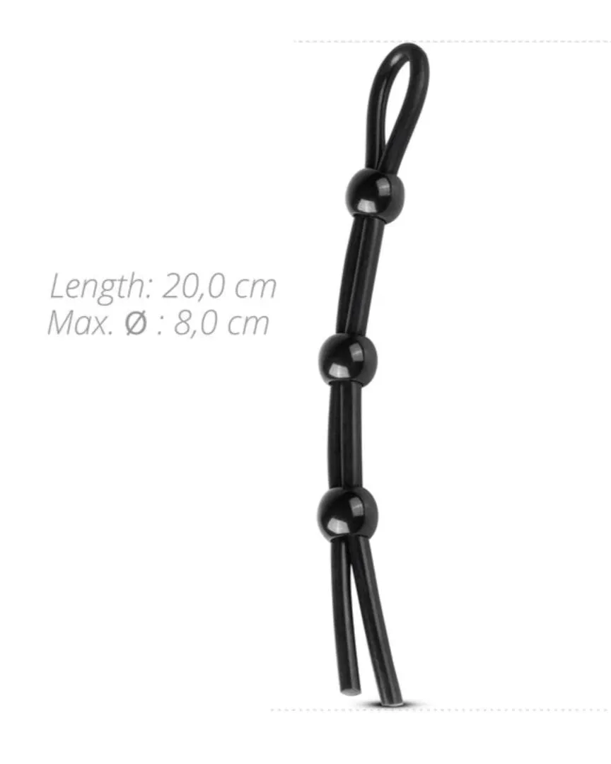 Scandals Triple Loop Adjustable Cock and Ball Ring for Stamina and Enhanced Performance
