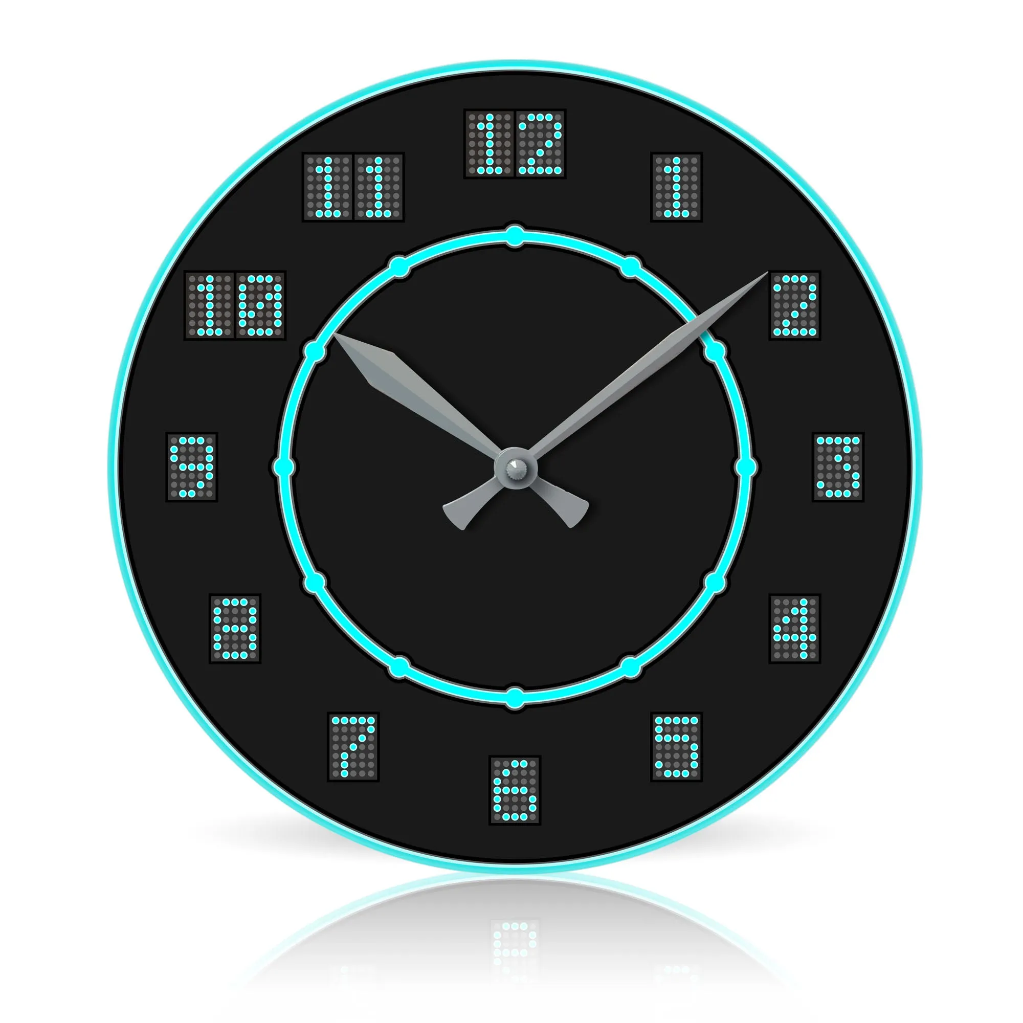 Scoreboard <br>Round Acrylic Wall Clock 10.75"