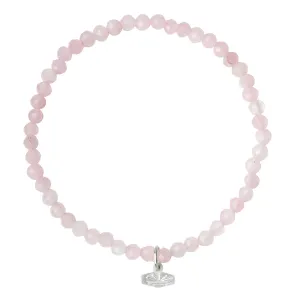 Scout Curated Wears Mini Faceted Stone Stacking Bracelet - Rose Quartz