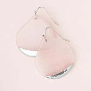 Scout Curated Wears Stone Dipped Teardrop Earring - Rose Quartz