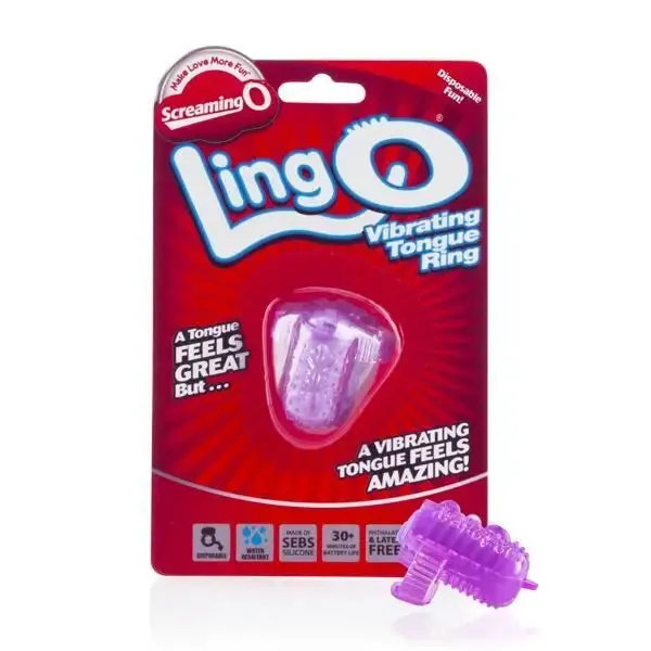 Screaming o Silicone Purple Multi Speed Tongue Vibrator
