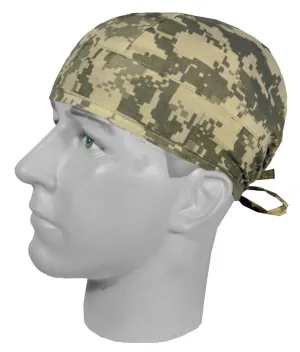 Scrub Cap Medical Surgeon Head Cover Surgical Hat Nurse Nursing Operating Room, ACU Digital Camouflage Camo