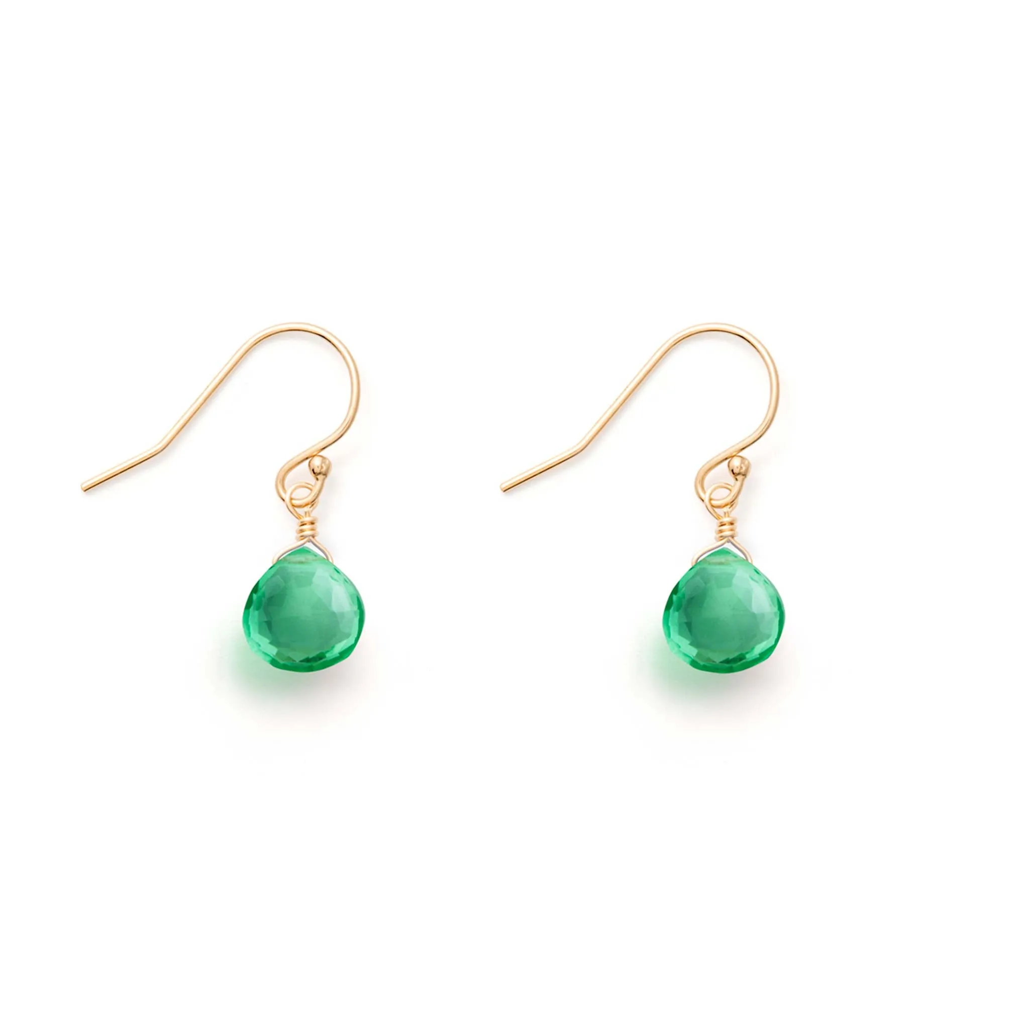Seafoam Green Quartz Isla Drop Earrings