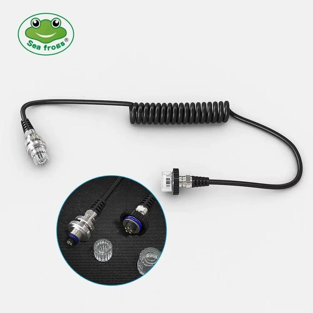 Seafrogs Diving Waterproof Shell Flashlight Connection Line 5 Pin Synchronous Lightning Conductor Cable Data Line