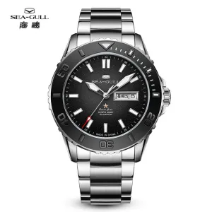 Seagull Dual Calendar Ceramic Bezel 44mm Ocean Star Automatic Diving Watch 1047