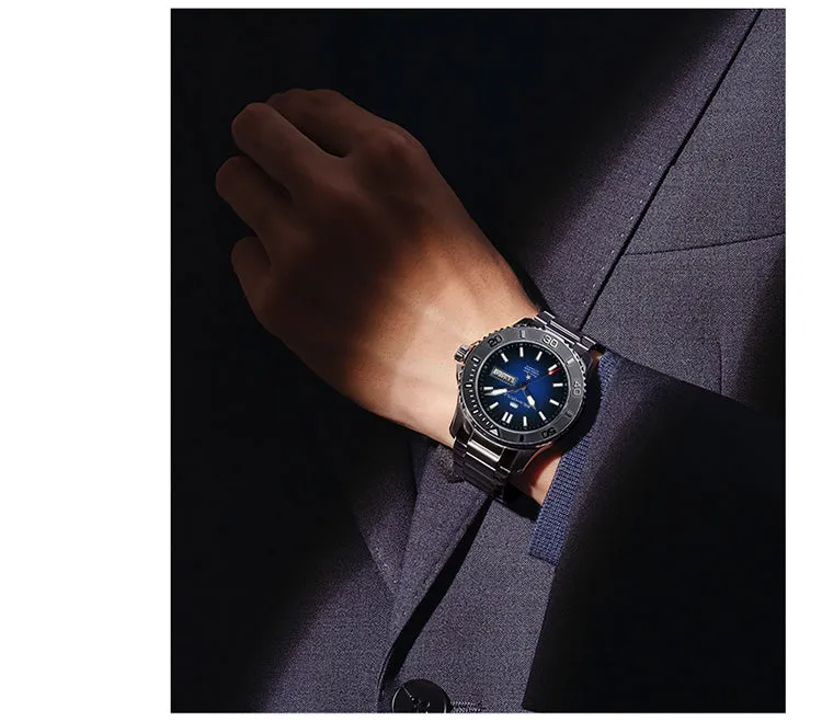 Seagull Dual Calendar Ceramic Bezel 44mm Ocean Star Automatic Diving Watch 1047
