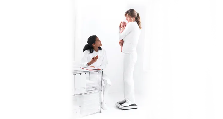 seca 878 - Class III digital flat scale with foot switches & double display