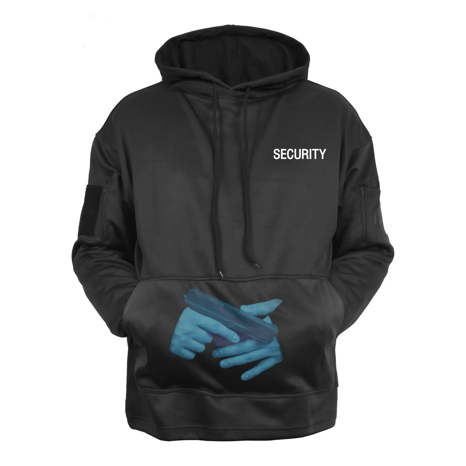 Security Concealed Carry Hoodie - Black