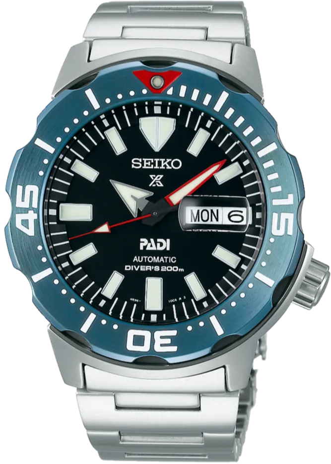 Seiko Prospex x PADI Mechanical Automatic 200M Diver Special Edition Monster SRPE27