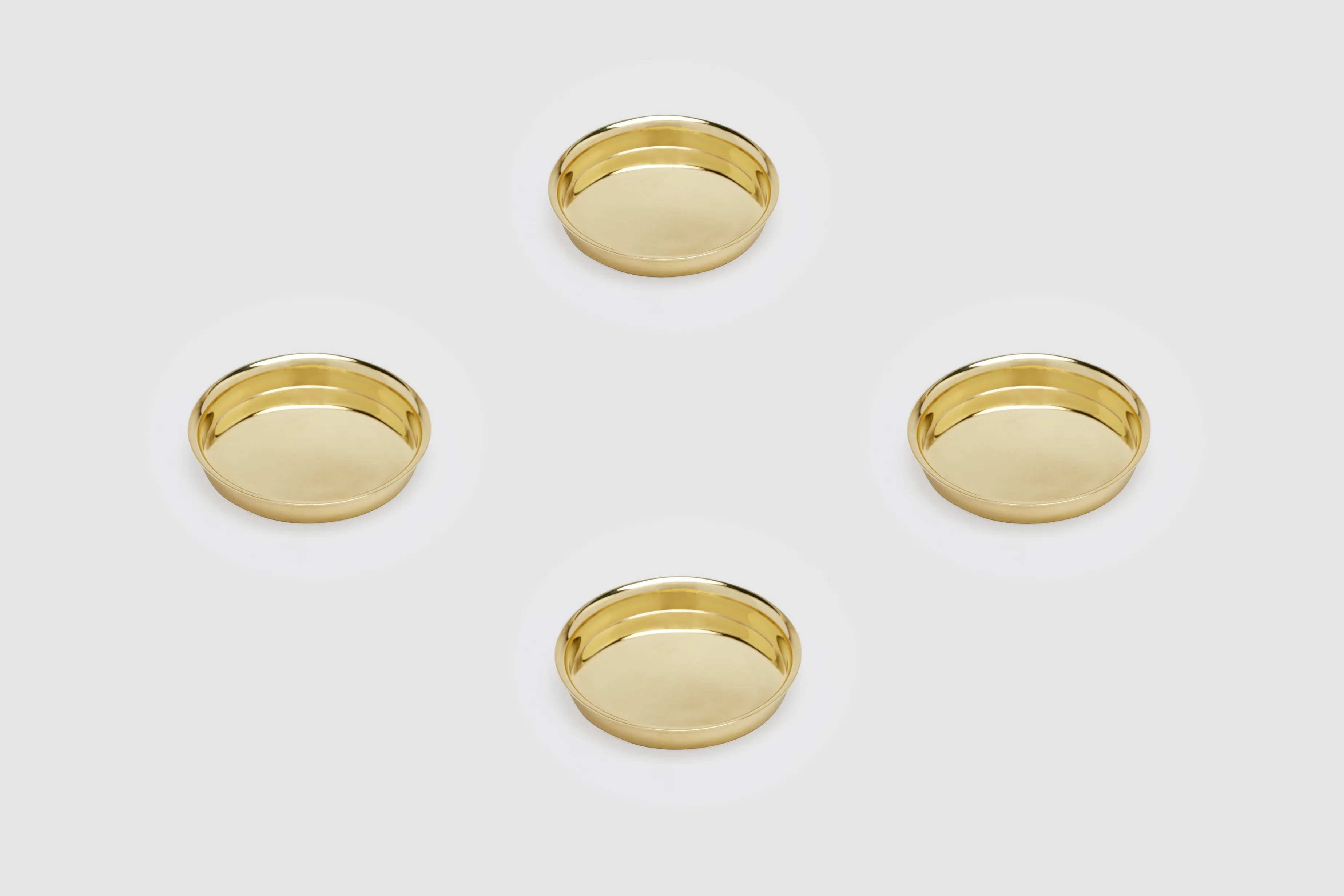 Set of Four Vermeil Hermès Coasters
