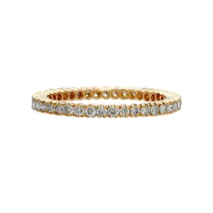 Sethi Couture 18K Yellow Gold Prong White Diamond Eternity Band - Size 6