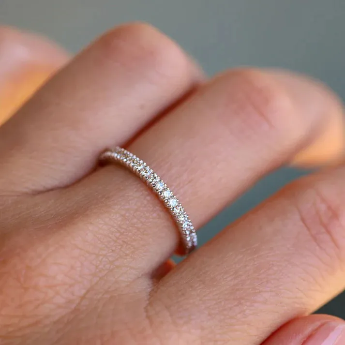 Sethi Couture 18K Yellow Gold Prong White Diamond Eternity Band - Size 6