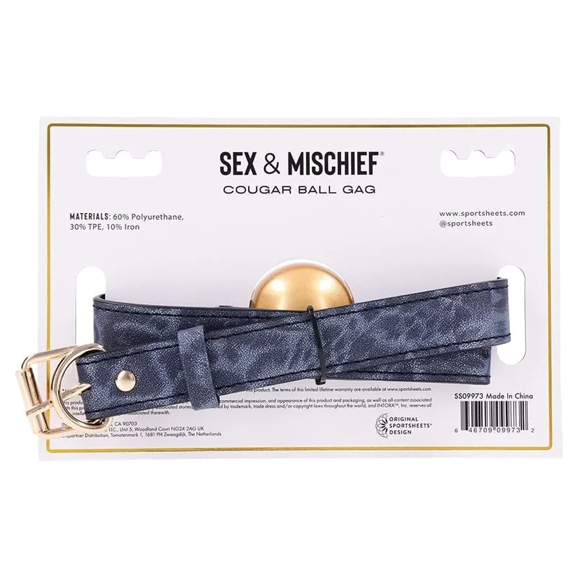 Sex and Mischief Cougar Ball Gag