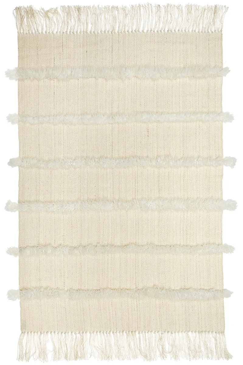 Sheepskin Throw Blanket - Simple Striped