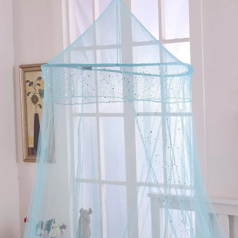Sheer Galaxy Collapsible Hoop Kids Bed Canopy