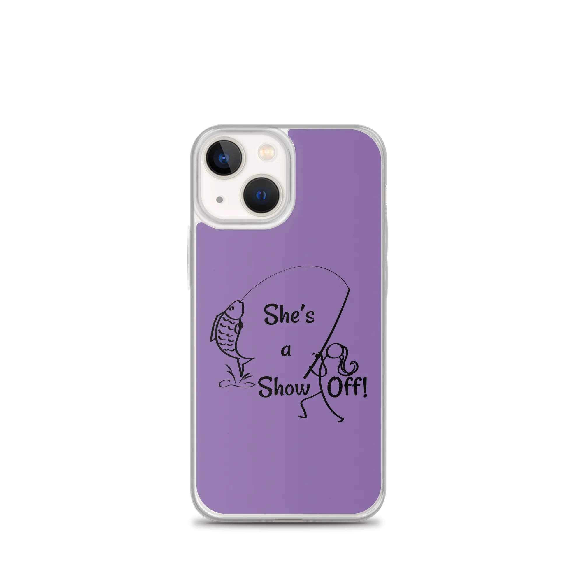 She's a Show Off, iPhone Purple Case_13 & 14 Series