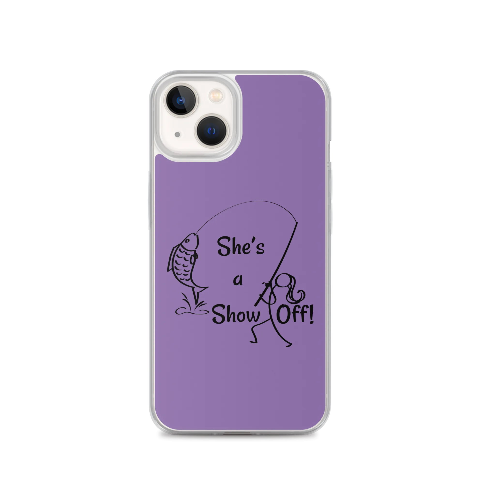 She's a Show Off, iPhone Purple Case_13 & 14 Series