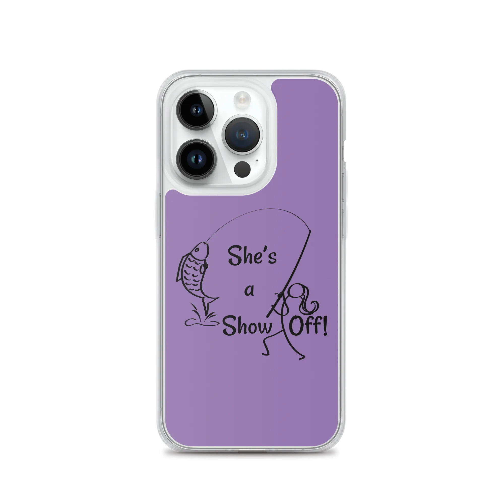 She's a Show Off, iPhone Purple Case_13 & 14 Series