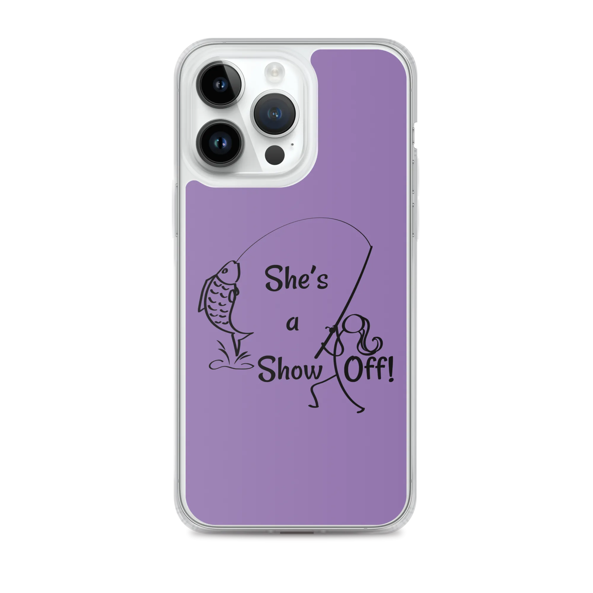 She's a Show Off, iPhone Purple Case_13 & 14 Series