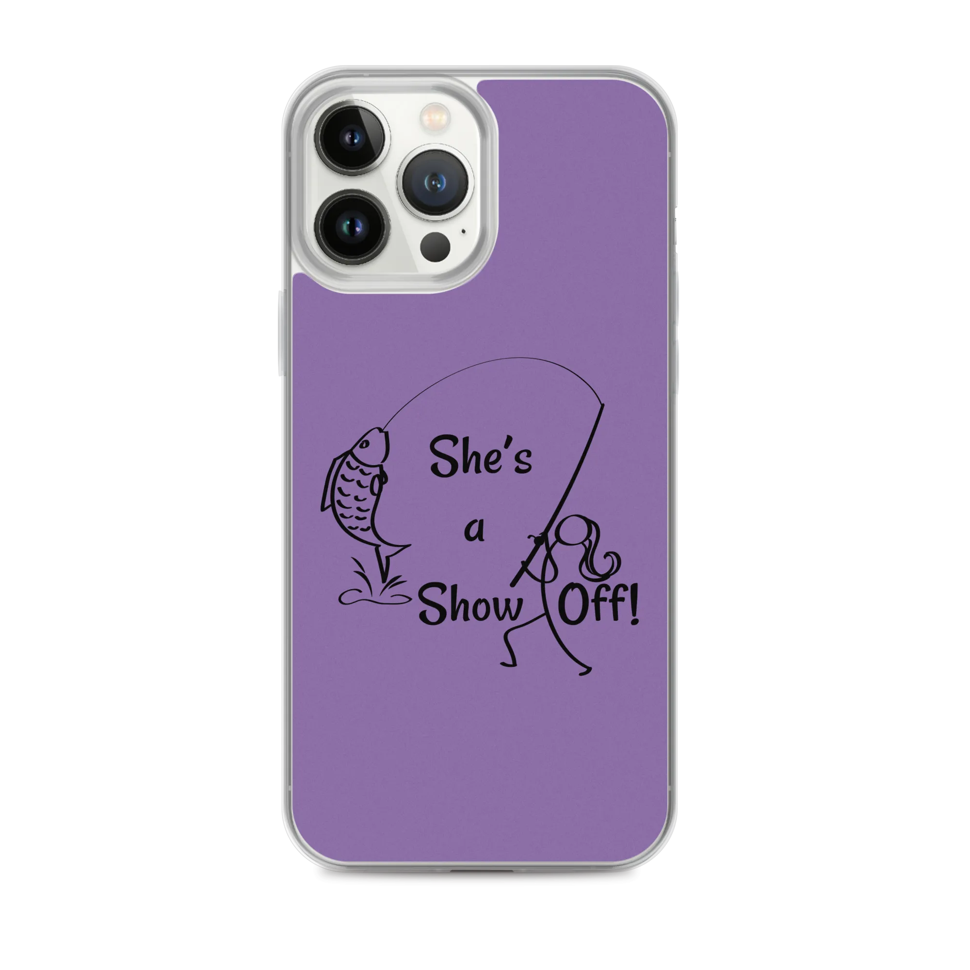 She's a Show Off, iPhone Purple Case_13 & 14 Series