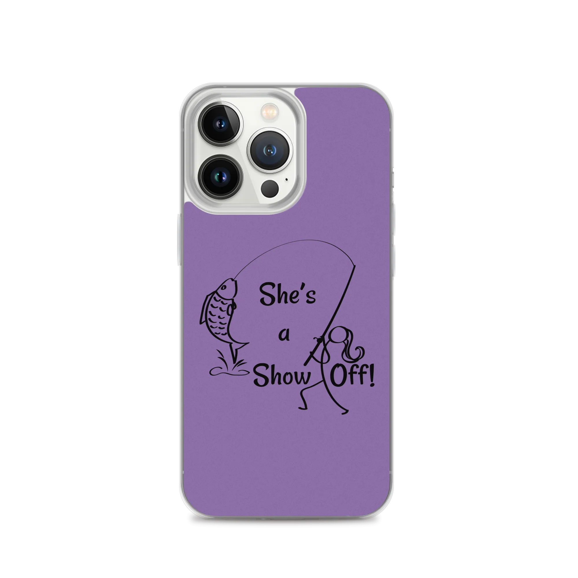 She's a Show Off, iPhone Purple Case_13 & 14 Series