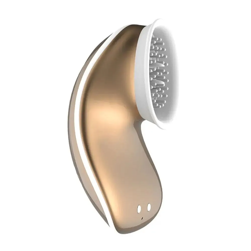 Shots Silicone Gold Rechargeable Clitoral Stimulator with Dual Motors