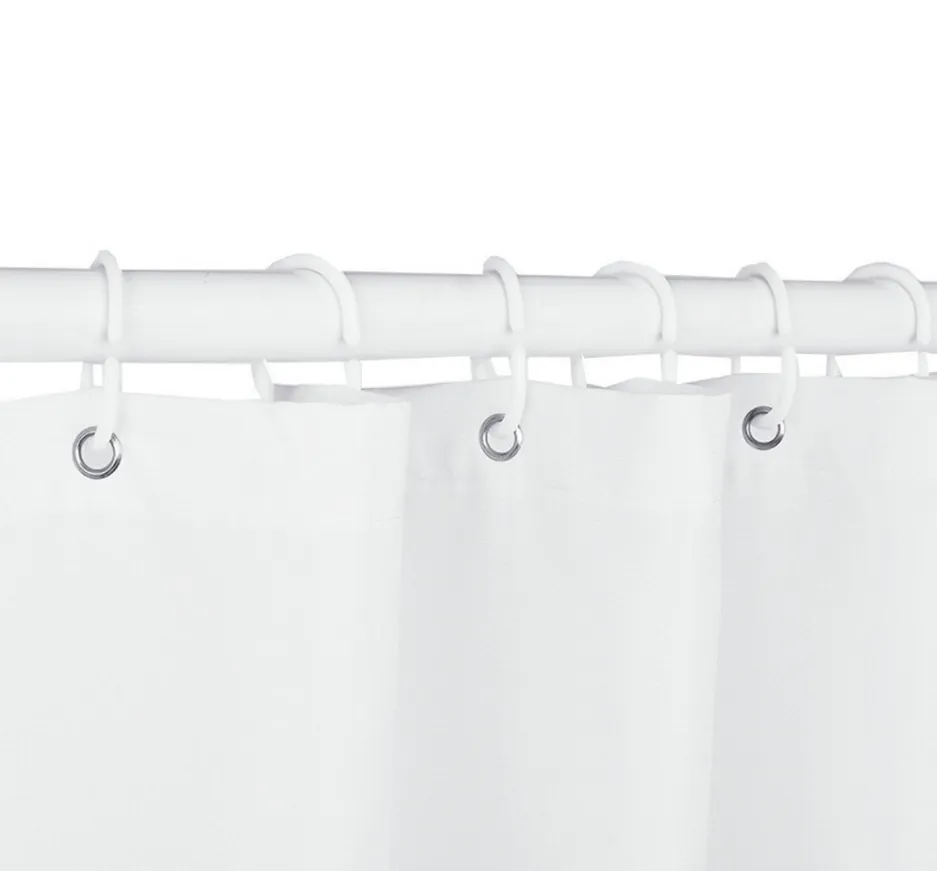 Shower Curtain: Black and White Sharks