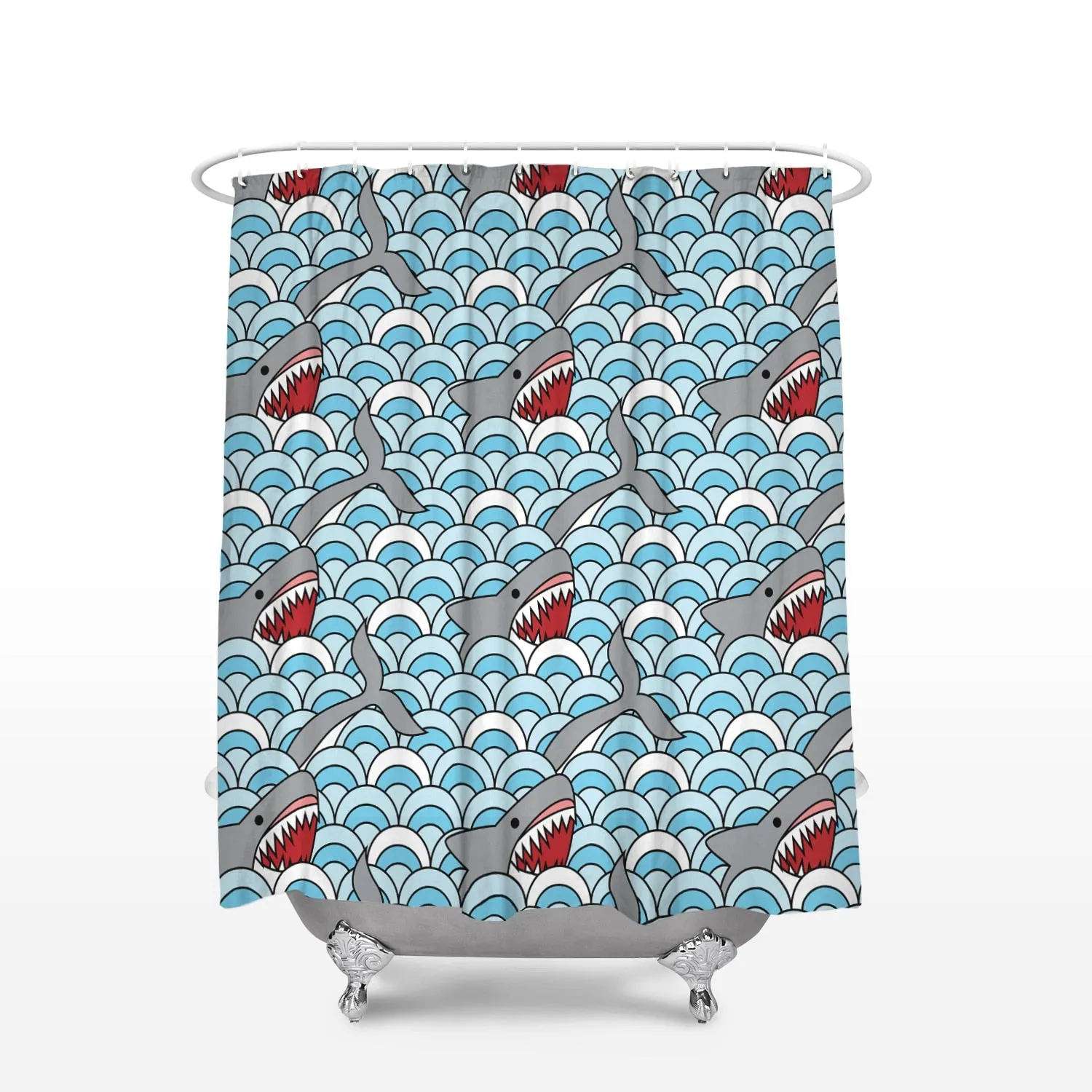 Shower Curtain: Shark Bite