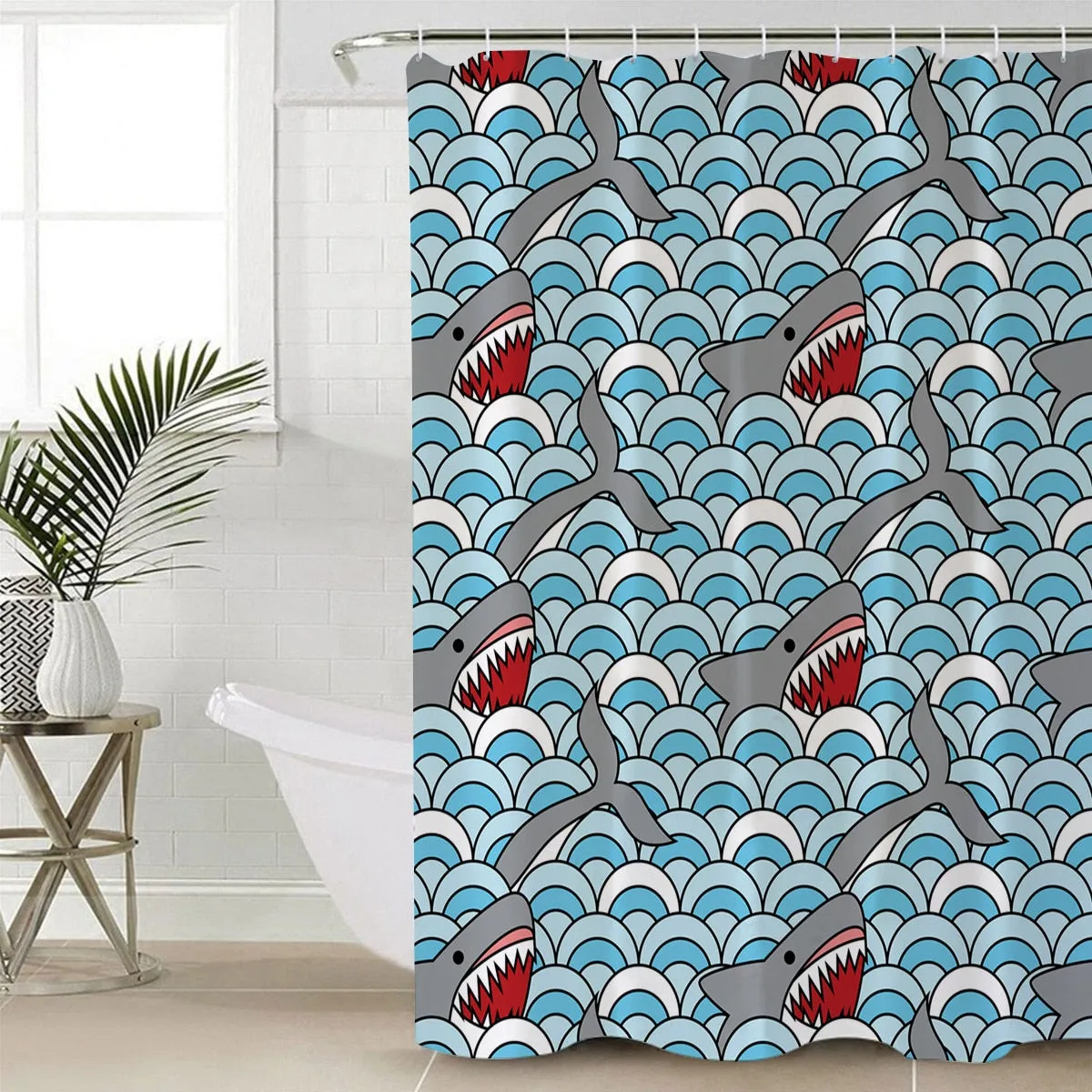 Shower Curtain: Shark Bite