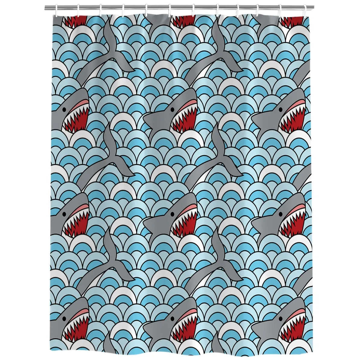 Shower Curtain: Shark Bite