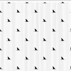 Shower Curtain: Shark Fins