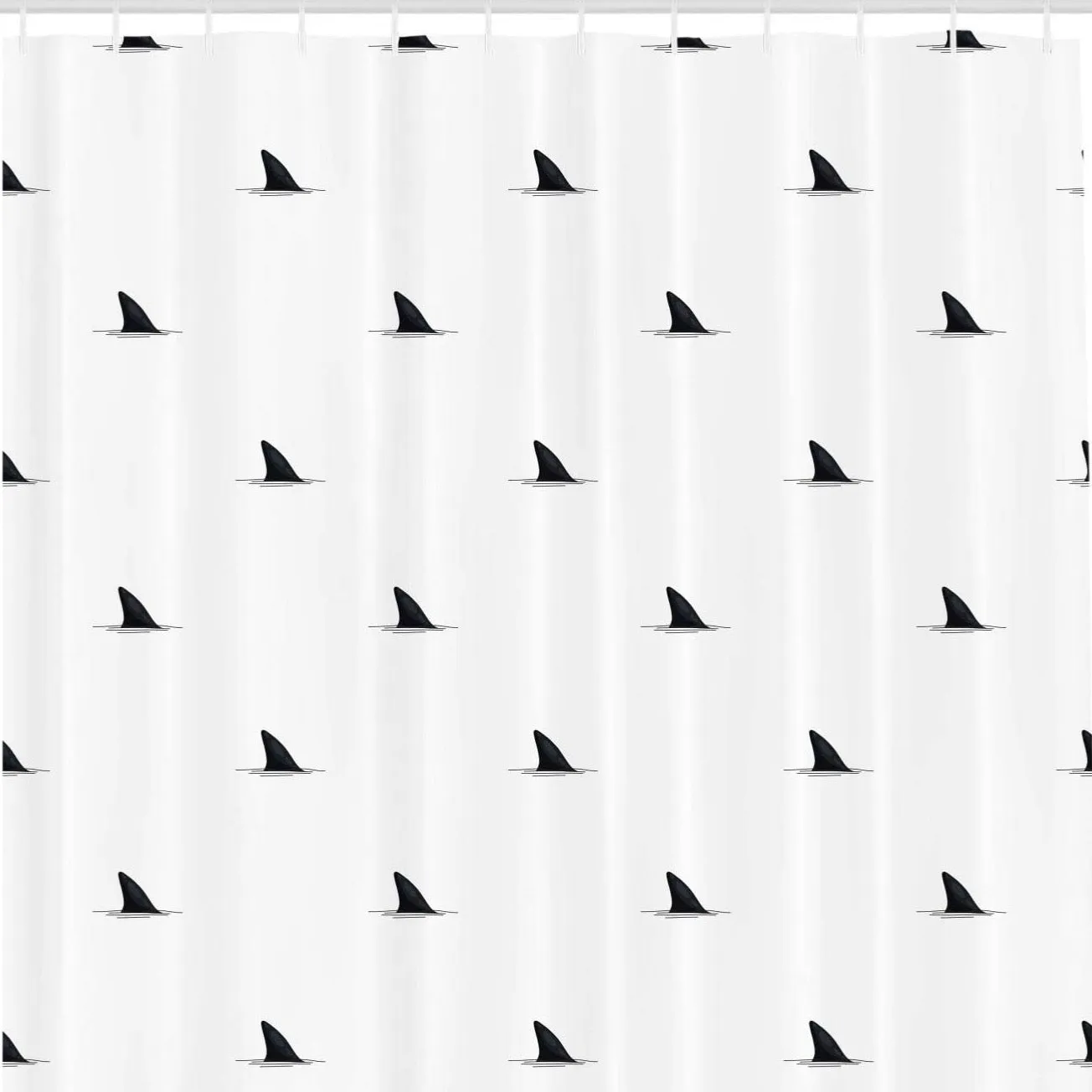 Shower Curtain: Shark Fins