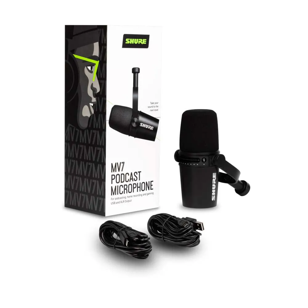 Shure MV7 USB/XLR Podcast Microphone