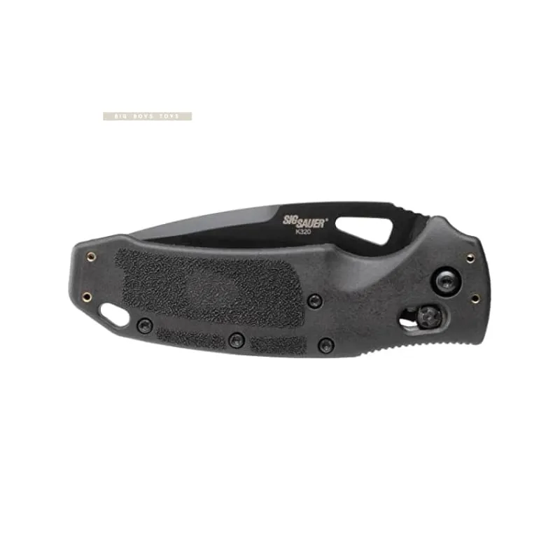 SIG SAUER K320 3.5" Nitron Manual Folder Drop Point Blade -Black